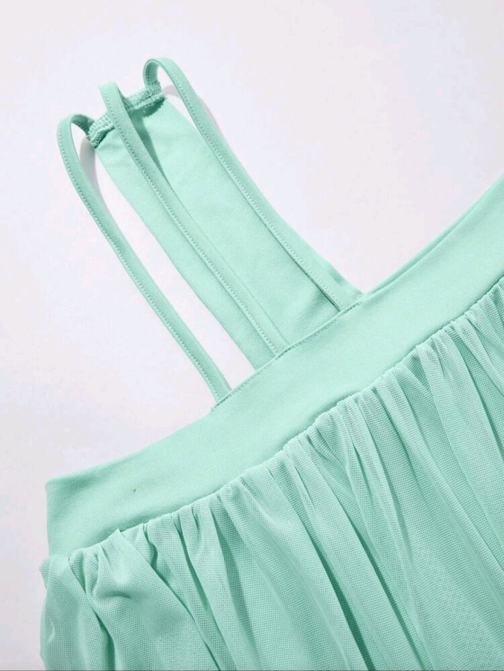 SHEIN Mint Green Casual Tee Top - Picture 3 of 4